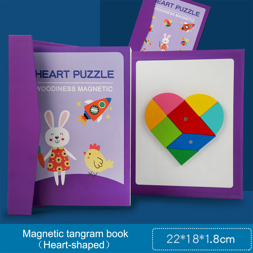 Children's Early Education Magnetic Jigsaw Puzzle Toys Elementary School Students Puzzle Blocks Assembled Puzzle Board Toys