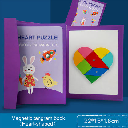 Children's Early Education Magnetic Jigsaw Puzzle Toys Elementary School Students Puzzle Blocks Assembled Puzzle Board Toys