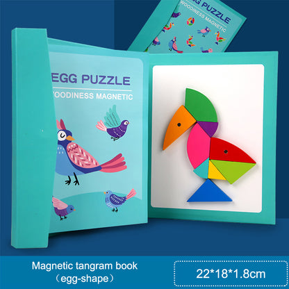 Children's Early Education Magnetic Jigsaw Puzzle Toys Elementary School Students Puzzle Blocks Assembled Puzzle Board Toys