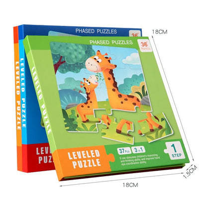 Children's Progressive Puzzle Magnetic Puzzle Young Magnetic Early Education Kindergarten 3 To 6 Years Old Boys And Girls Toys