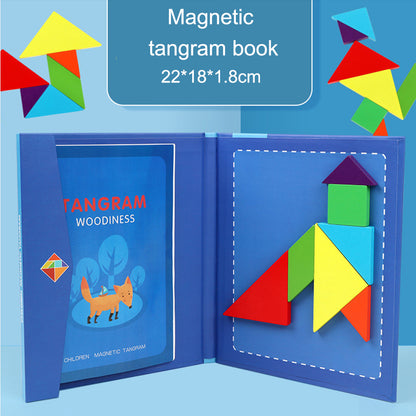 Children's Early Education Magnetic Jigsaw Puzzle Toys Elementary School Students Puzzle Blocks Assembled Puzzle Board Toys