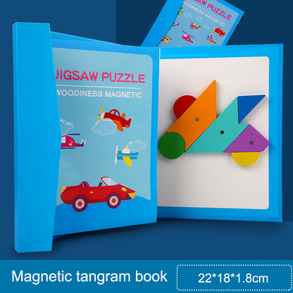 Children's Early Education Magnetic Jigsaw Puzzle Toys Elementary School Students Puzzle Blocks Assembled Puzzle Board Toys